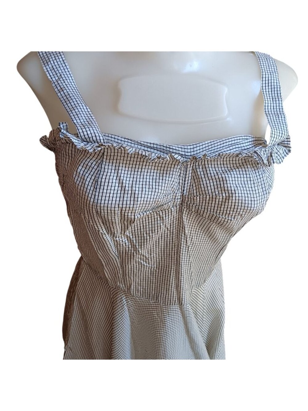 Ture Vintage 1950's Sz 4/6 Sundress Mode O Day Nylon Ruffle top Dress